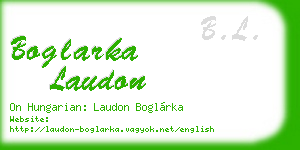 boglarka laudon business card